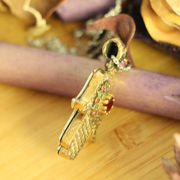 Sterling & jade AUTHENTIC Hansa HAND necklace - Picture 5 of 8